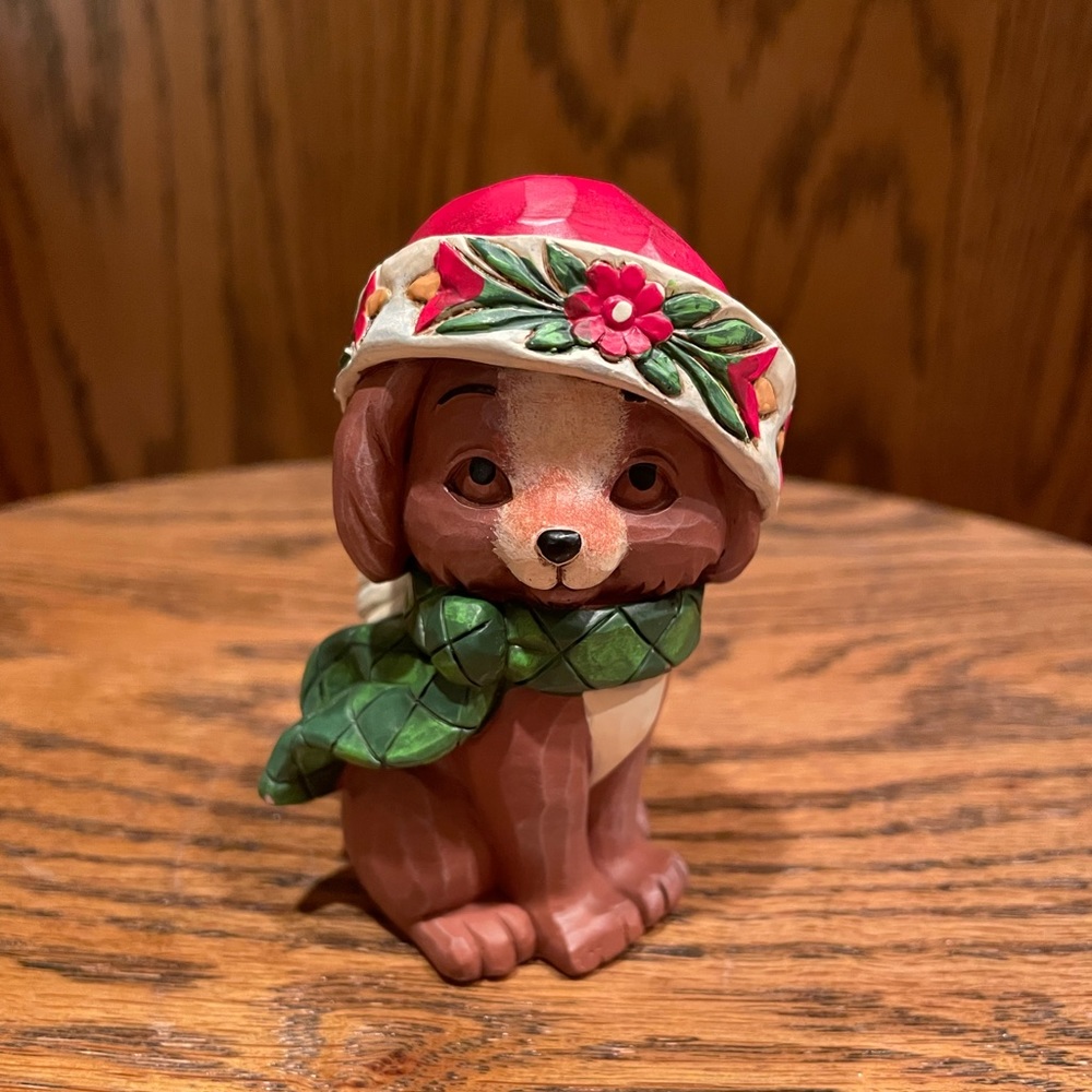 Jim Shore Mini Christmas Puppy